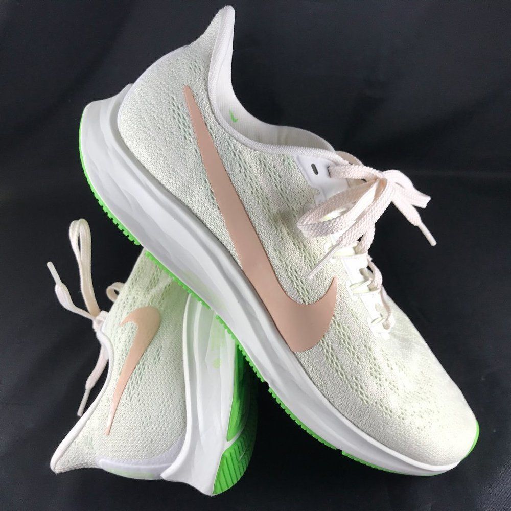 New Nike Air Zoom Pegasus 36 off white lime green Womens Running Shoes - Picture 8 of 12